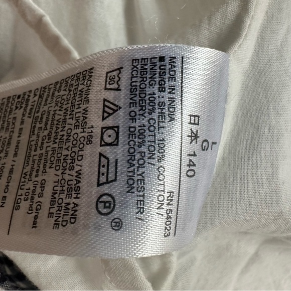 Gap Kids L Gingham Capsleeve Dress With Embroidered Flowers And Checkered Print - Picture 8 of 12